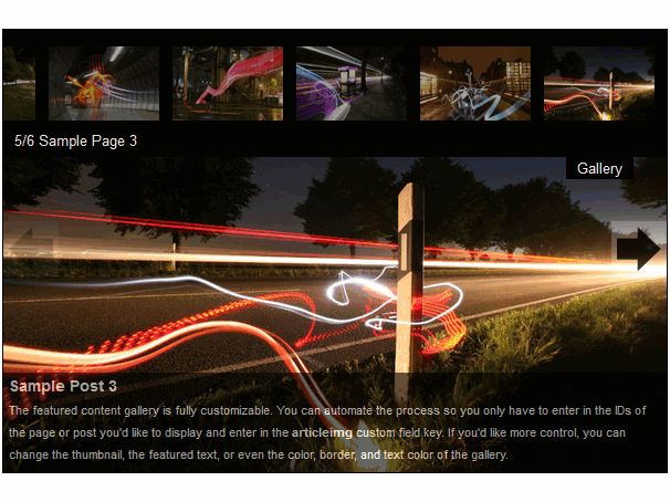 WordPress插件推荐–Featured Content Gallery幻灯片插件