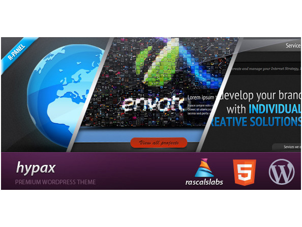 WordPress单页主题推荐–HypaX单页展示主题强烈推荐